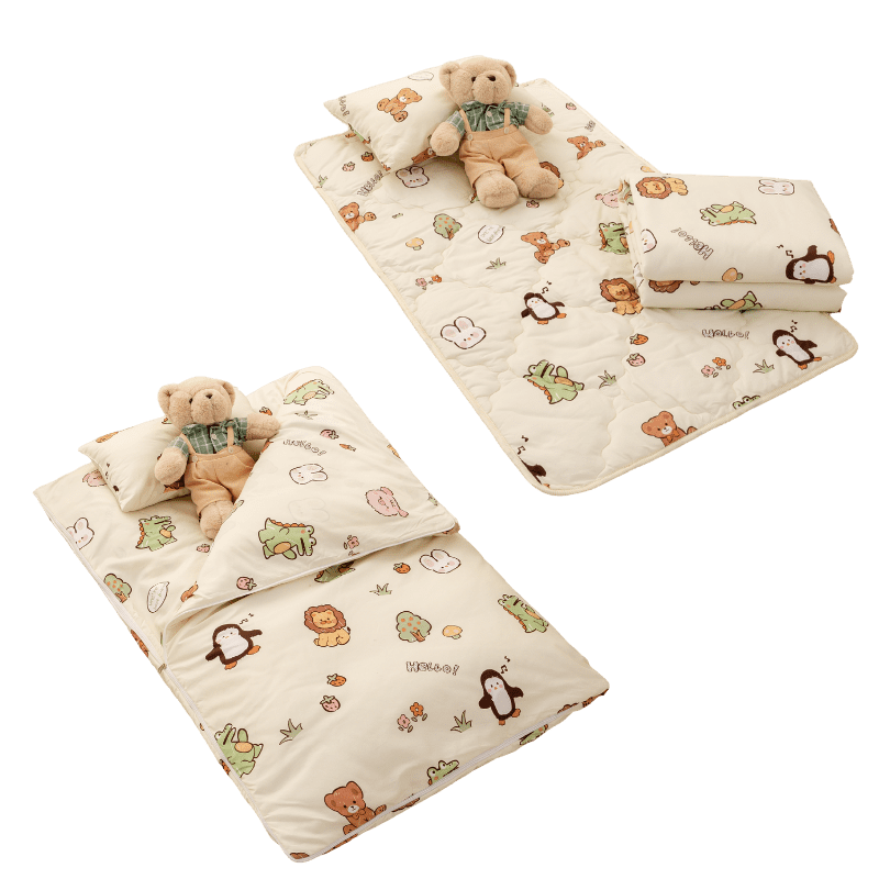 【7-ELEVEN門市團購】【夢境】兒童睡墊/睡袋 三件組 幼稚園午睡首選 多款可選 舒柔棉 2-8歲 方便攜帶-規格圖11