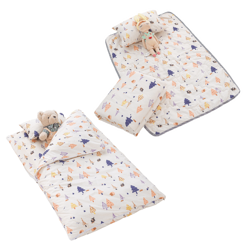 【7-ELEVEN門市團購】【夢境】兒童睡墊/睡袋 三件組 幼稚園午睡首選 多款可選 舒柔棉 2-8歲 方便攜帶-規格圖11