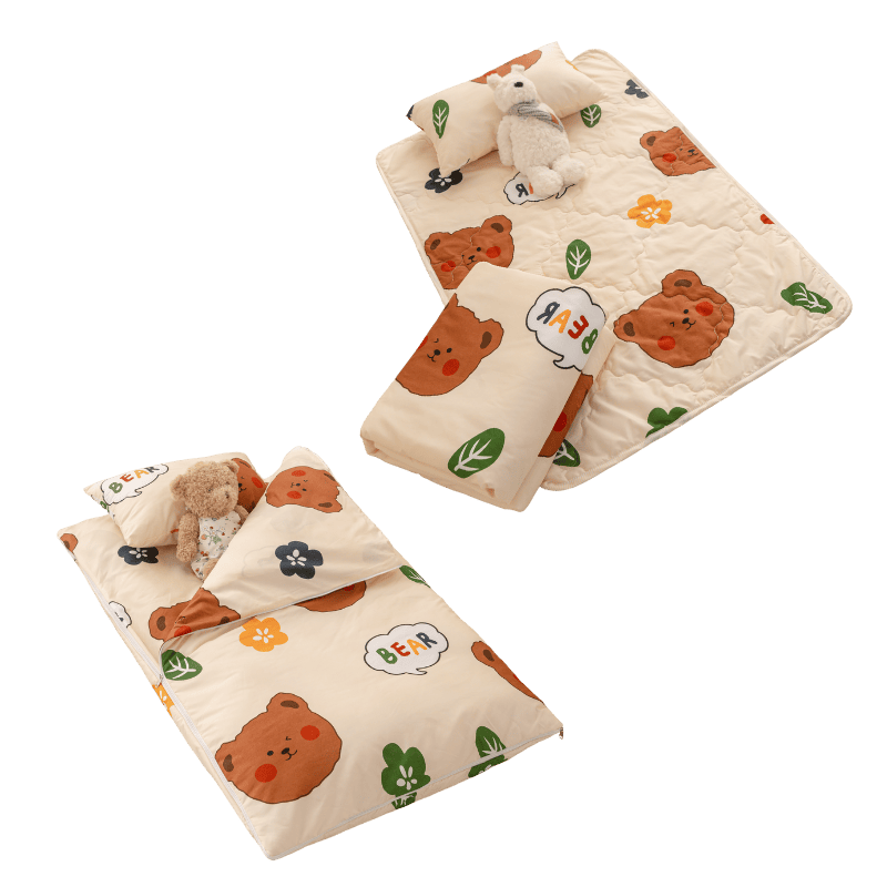 【7-ELEVEN門市團購】【夢境】兒童睡墊/睡袋 三件組 幼稚園午睡首選 多款可選 舒柔棉 2-8歲 方便攜帶-規格圖11