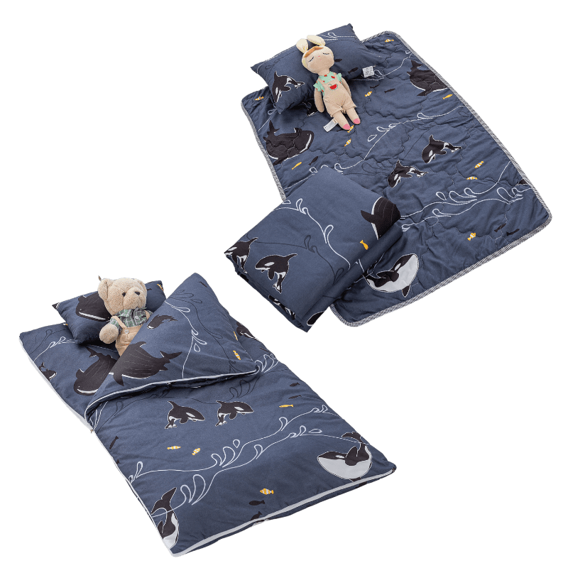 【7-ELEVEN門市團購】【夢境】兒童睡墊/睡袋 三件組 幼稚園午睡首選 多款可選 舒柔棉 2-8歲 方便攜帶-規格圖11