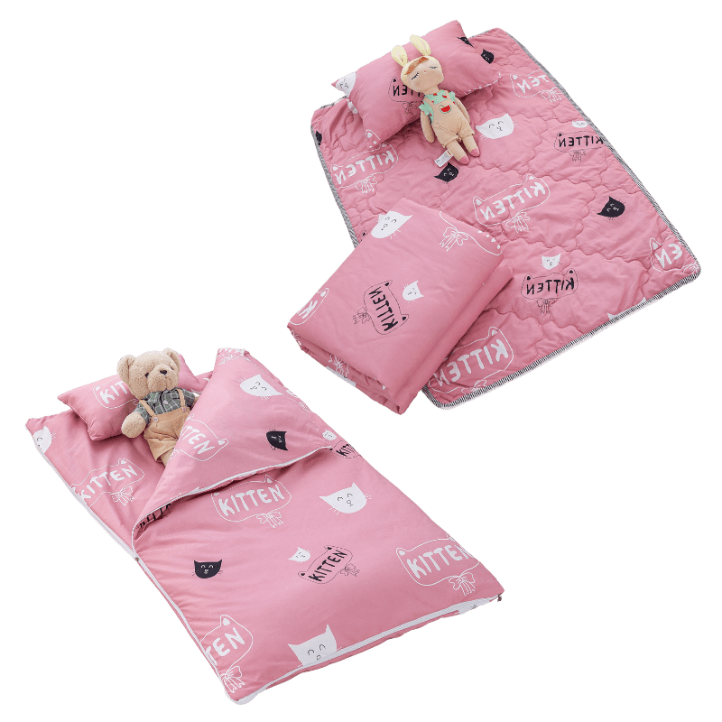 【7-ELEVEN門市團購】【夢境】兒童睡墊/睡袋 三件組 幼稚園午睡首選 多款可選 舒柔棉 2-8歲 方便攜帶-規格圖11