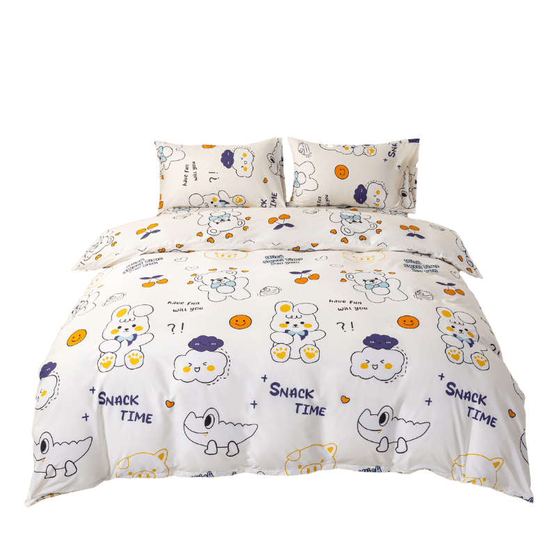 【夢境】MIT 舒柔棉床包組 床包枕套 被套 鋪棉兩用被組 - 童年記憶-細節圖2