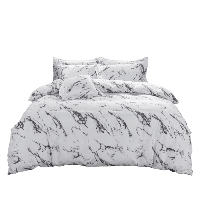 【夢境】MIT 舒柔棉床包組 床包枕套 被套 鋪棉兩用被組 - 水墨江南-細節圖2