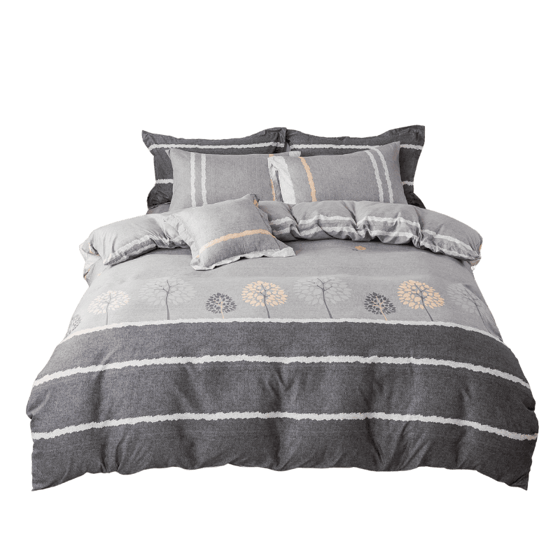 【夢境】MIT 舒柔棉床包組 床包枕套 被套 鋪棉兩用被組 - 水韻年華-細節圖2