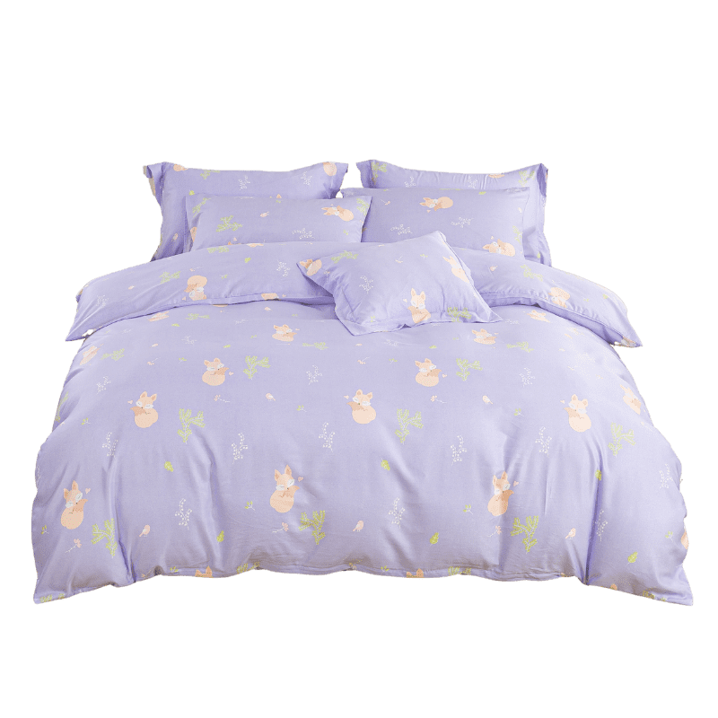 【夢境】MIT 天絲床包組 x 3M吸濕排汗 床包枕套 被套 鋪棉兩用被組 - 紫嫣-細節圖2