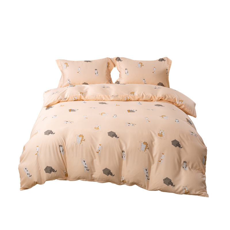 【夢境】MIT 天絲床包組 x 3M吸濕排汗 床包枕套 被套 鋪棉兩用被組 - 慵懶時光-細節圖2