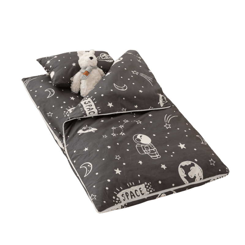 【夢境】兒童睡袋 三件組 幼稚園午睡首選 舒柔棉/睡墊/睡袋/2-8歲/快速收納/方便攜帶 - 宇宙兄弟-細節圖2