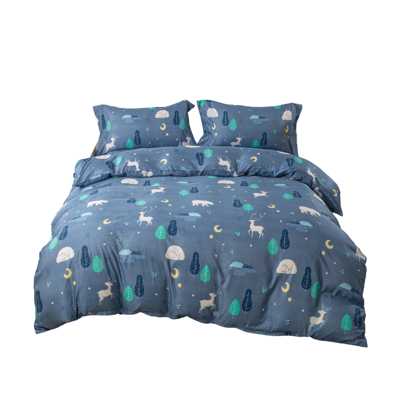 【夢境】MIT 天絲床包組 x 3M吸濕排汗 床包枕套 被套 鋪棉兩用被組 - 國境之北-細節圖2