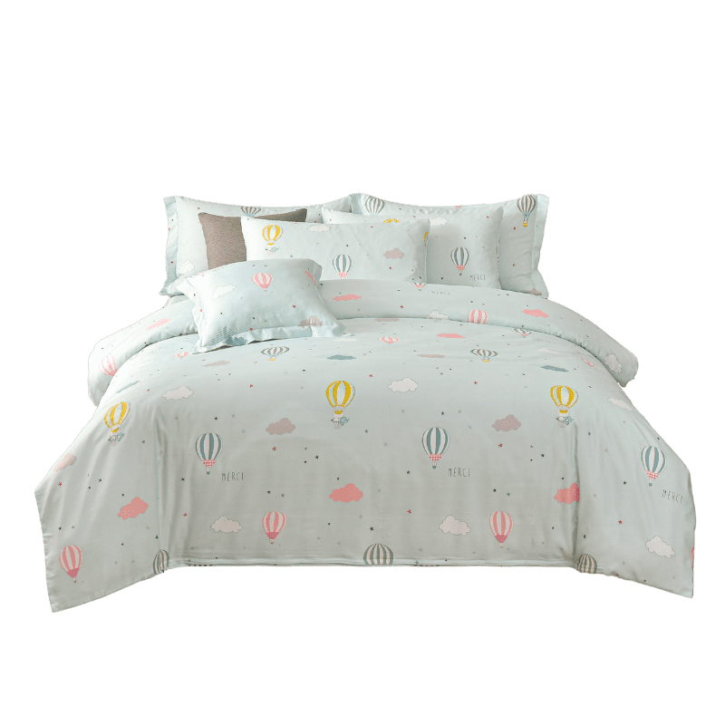 【夢境】MIT 天絲床包組 x 3M吸濕排汗 床包枕套 被套 鋪棉兩用被組 - 熱氣球-細節圖2