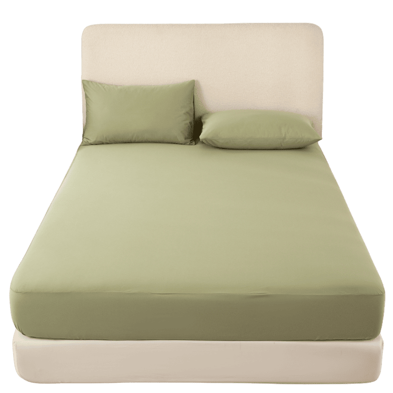 【夢境】MIT 100% 防水保潔墊 x 3M吸濕排汗專利技術 床包式/防水床包/戒尿布/老人/幼童 - 迷霧綠-細節圖2