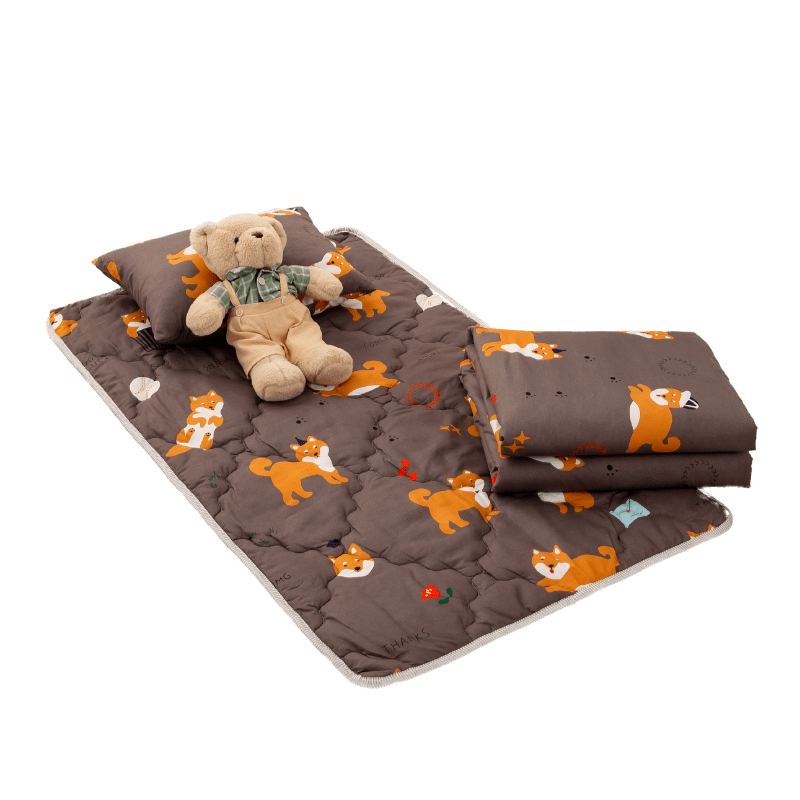 【夢境】兒童睡墊 三件組 幼稚園午睡首選 舒柔棉/睡墊/睡袋/2-8歲/快速收納/方便攜帶 - 逗逗小柴-細節圖2