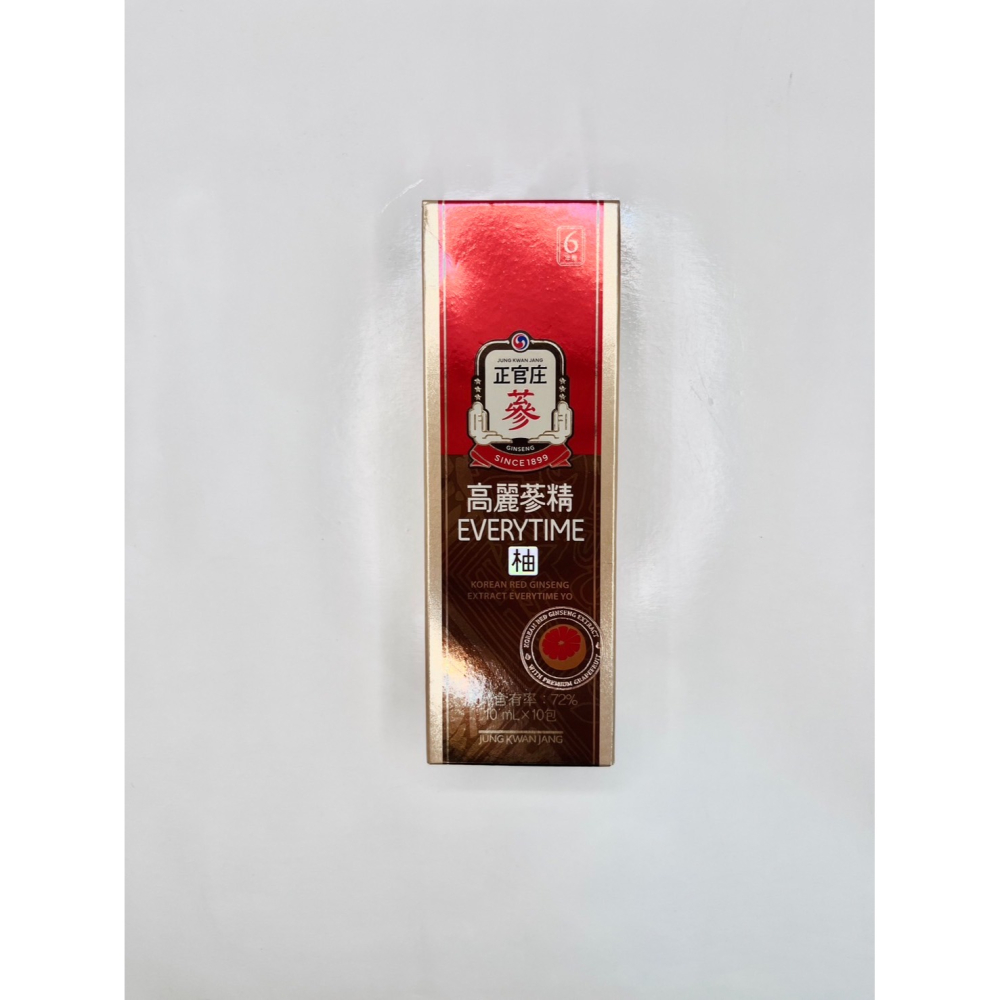 現貨 韓國正官庄高麗蔘精 EVERYTIME柚  6年 根紅蔘濃縮液 10ml x 10g-細節圖2