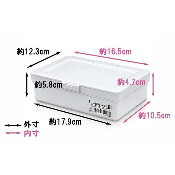 【日本Sanada】純白掀蓋收納盒850ml/1700ml 掀蓋收納盒/物品收納/收納整理盒【貝麗瑪丹】-細節圖2