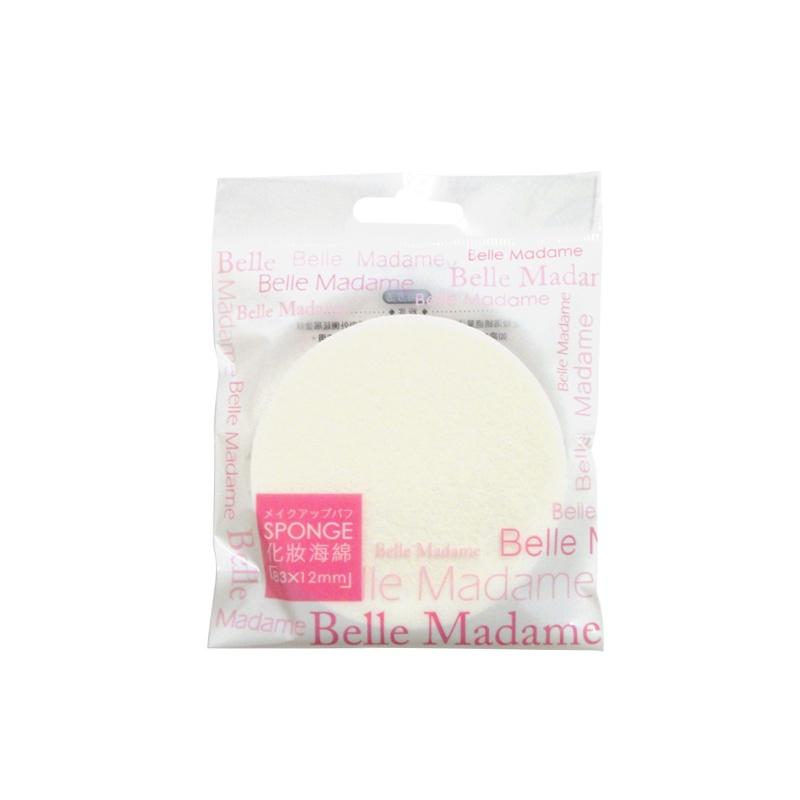 【貝麗瑪丹】Belle Madame化妝海綿/15入 圓形化妝海綿-細節圖2