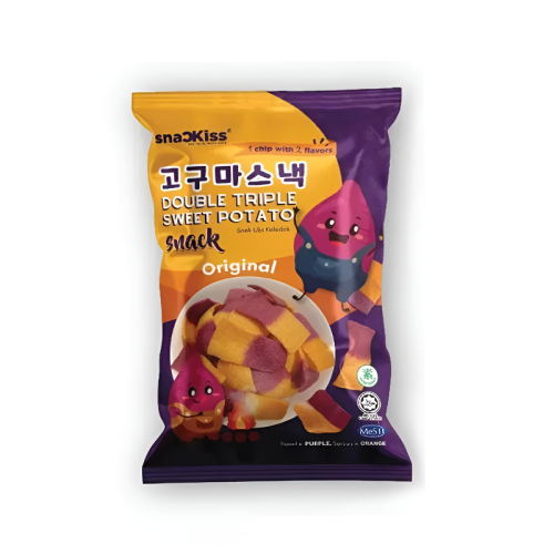 【SnacKiss】香脆雙色番薯片 純素 地瓜薯片 紫心地瓜 甜地瓜 番薯洋芋片 薯片 脆片 素食 零食