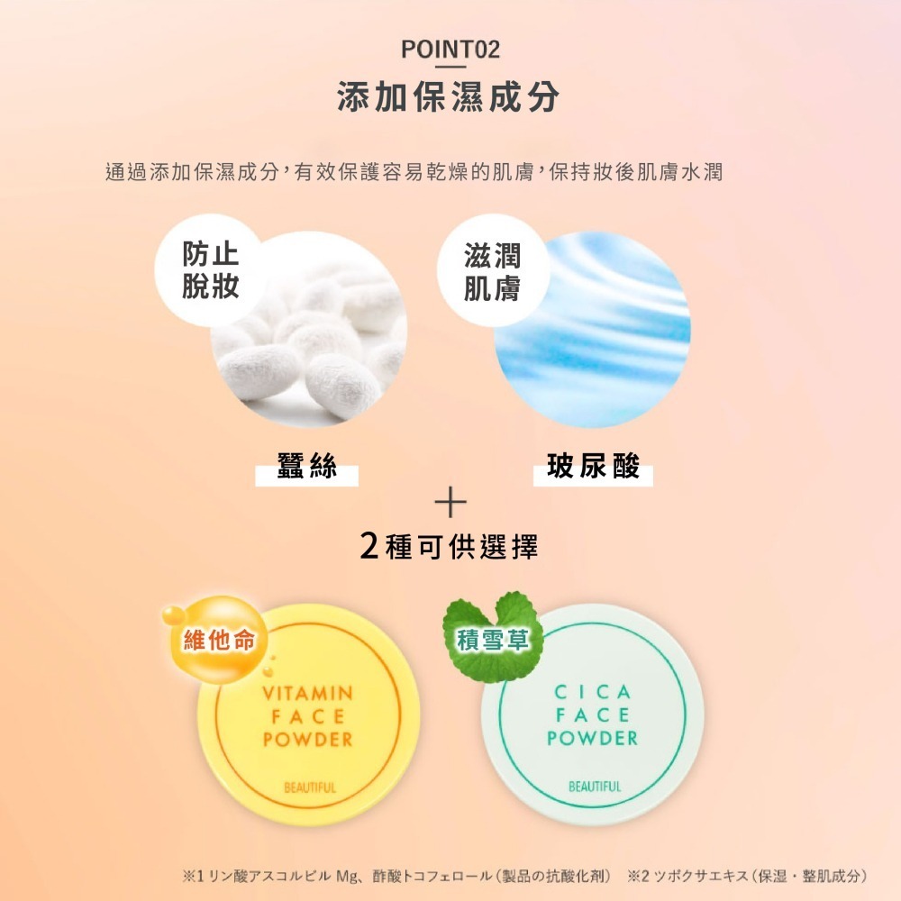 BEAUTIFUL蜜粉 維他命/積雪草 定妝 散粉 控油 吸油 毛孔隱形 蠶絲 持妝 急救瀏海 頭髮 無油光-細節圖5