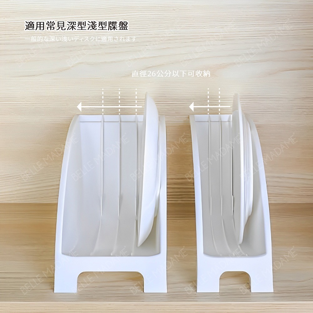 【Sanada】直立式碗盤收納架 日本製 多功能收納盒-細節圖4