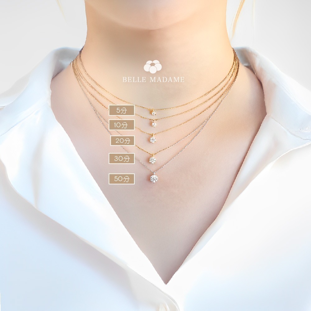 柔光典雅 20分鑽石項鍊｜心心相印 Heart to heart 贈20分裸石-細節圖6