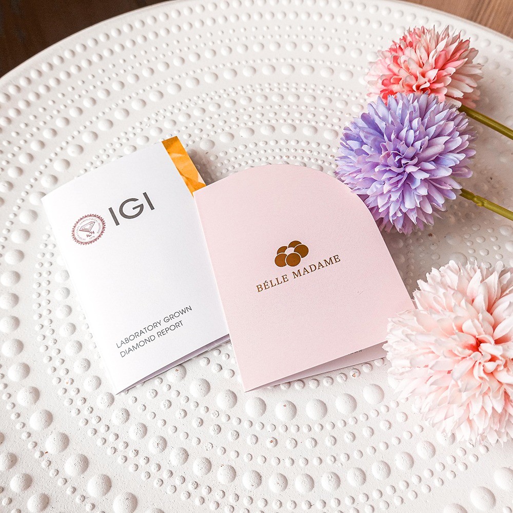 靜謐心語 50分 心型 培育鑽石 裸鑽【BÉLLE Madame Diamond】-細節圖6