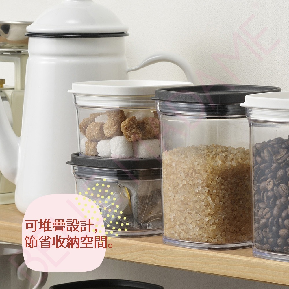 【inomata】方形儲物罐 220ml 日本製-細節圖3