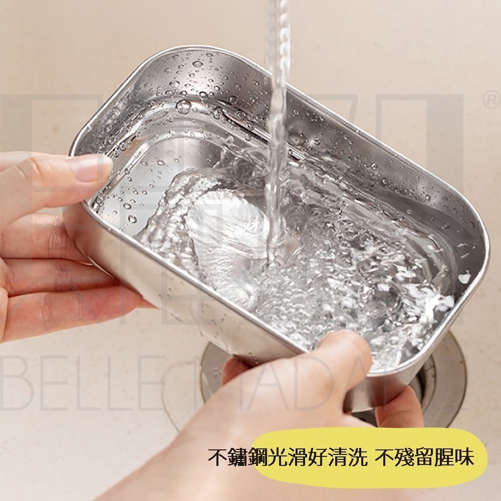 【ECHO】不鏽鋼保鮮盒 方形 10cm 日本製-細節圖3