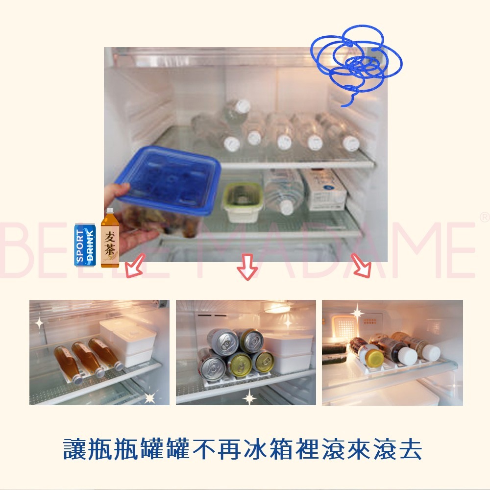 【KOKUBO】 冰箱瓶罐固定墊 日本製｜防滑不滾動 · 節省空間 · 瓶罐整齊收納-細節圖3