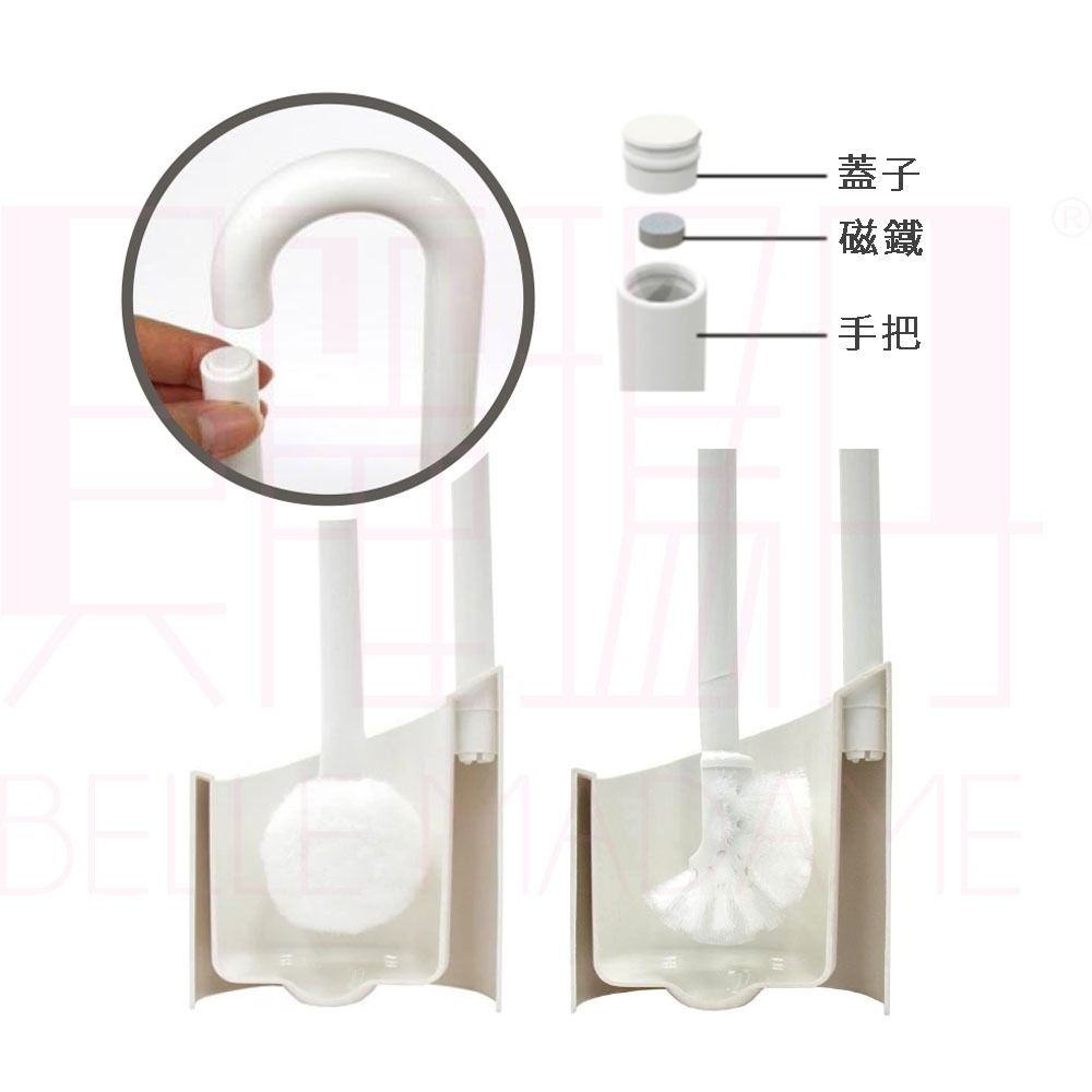 【YOKOYAMA float】磁石浮動馬桶刷組 日本製｜獲 Good Design 設計獎-細節圖3