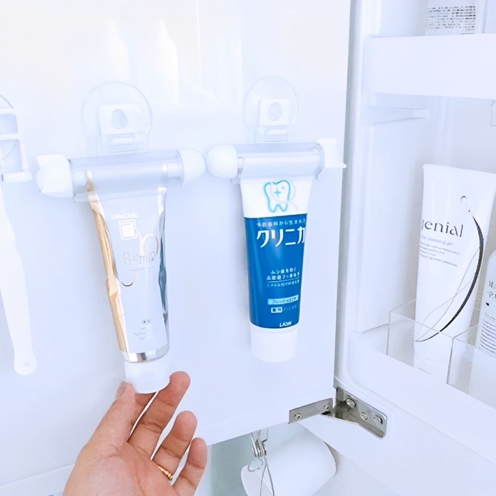 【ECHO】吸盤式擠牙膏器｜真空擠壓 · 不浪費一滴 · 吸附安裝免打孔-細節圖5