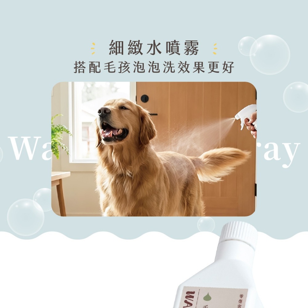 【WASHWISE 聰明洗】毛孩泡泡洗/去味噴霧 400ml 寶貝毛孩 友善環境 愛護地球-細節圖9