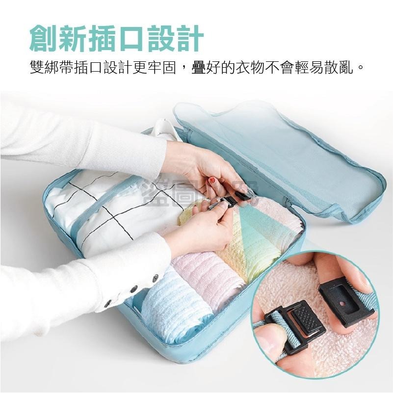 🔥挑戰底價🔥旅行袋八件組 行李收納袋 收納包飛機包 鞋袋 行李分類 束口袋 旅行收納 行李分裝袋 衣物收納袋-細節圖6