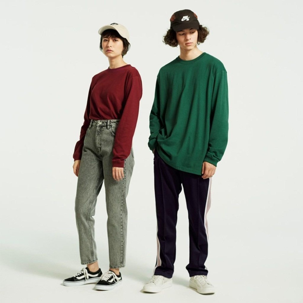 🌟後磅材質🌟素面長T United Athle 情侶款長T 長袖素T 重磅T恤 後磅T恤 後磅長T T恤 FUS-細節圖4