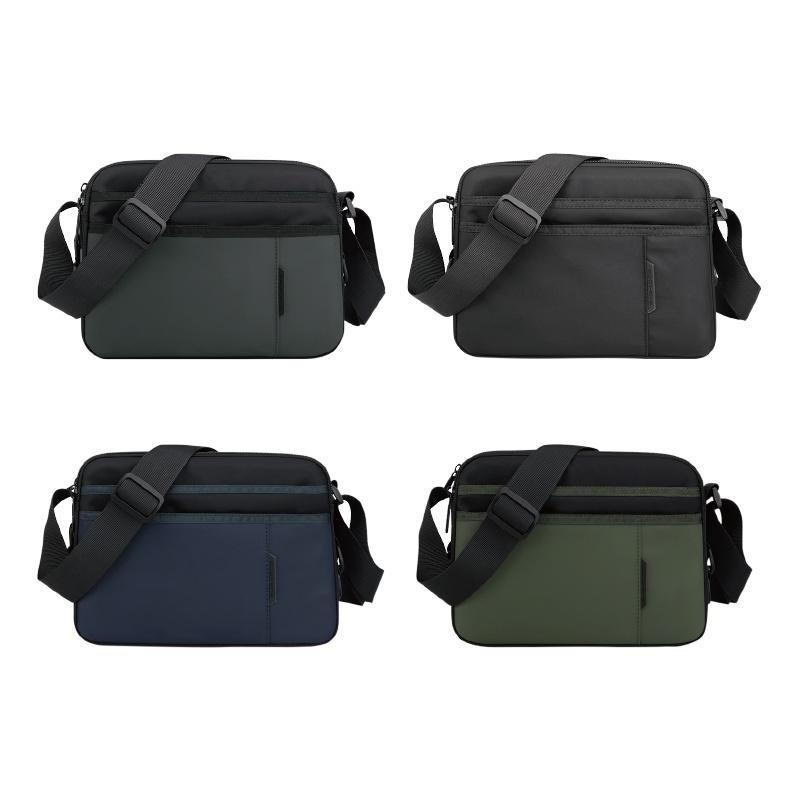 🔥防潑水大容量🔥單肩側背包 簡約郵差包 尼龍斜背包 時尚休閒肩背包 斜背包男 郵差包男 男側背包 斜背包 通勤背包-細節圖2