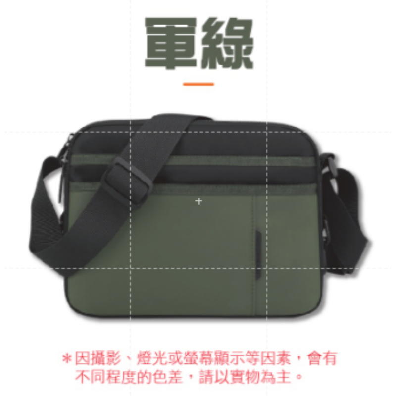 🔥防潑水大容量🔥單肩側背包 簡約郵差包 尼龍斜背包 時尚休閒肩背包 斜背包男 郵差包男 男側背包 斜背包 通勤背包-規格圖9