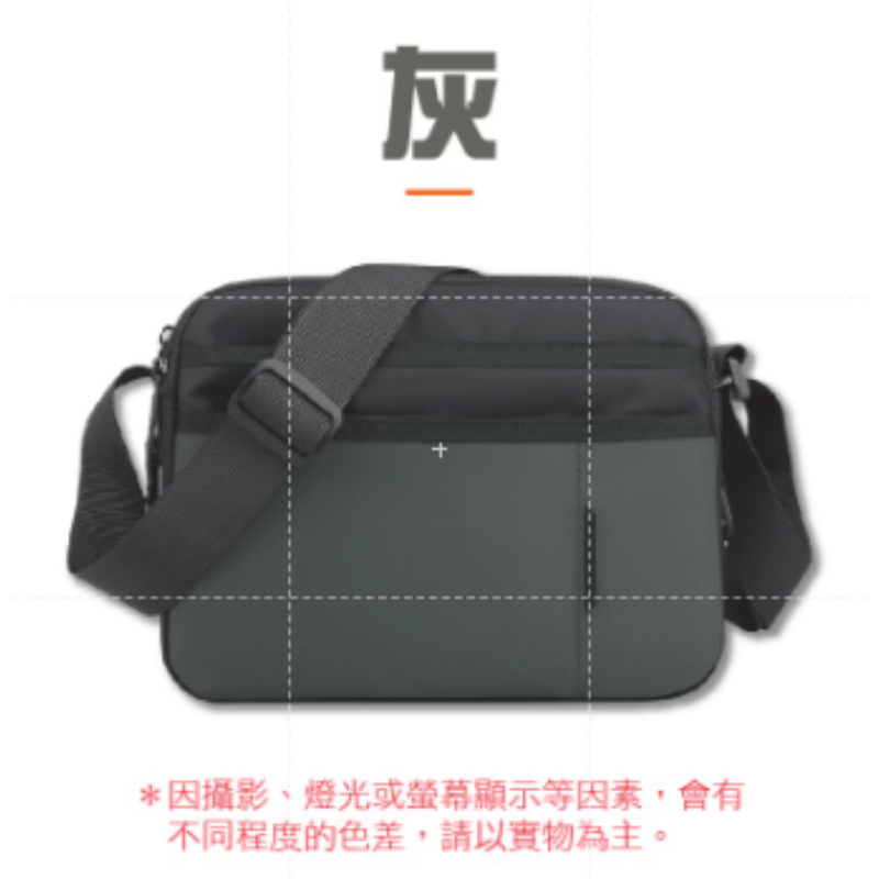 🔥防潑水大容量🔥單肩側背包 簡約郵差包 尼龍斜背包 時尚休閒肩背包 斜背包男 郵差包男 男側背包 斜背包 通勤背包-規格圖9