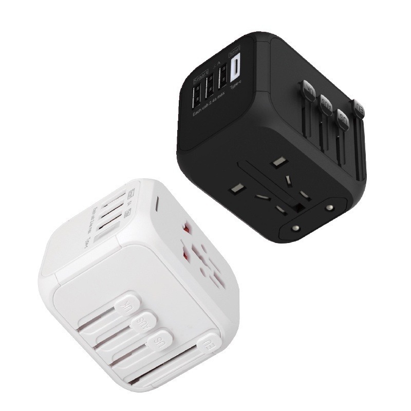 🔥地表最強🔥升級萬國插頭5A快充版萬用插頭豆腐頭插座 萬用轉接頭 轉換多國插頭 手機充電器 旅行用 出國插頭-細節圖2