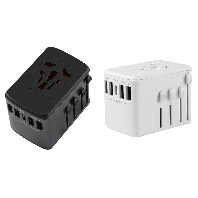 🔥台灣現貨🔥 最新升級版 6.5A快充插頭原廠保固 國際萬國旅充全球通用USB插頭 萬國轉接頭 多國旅行轉換插頭-細節圖2