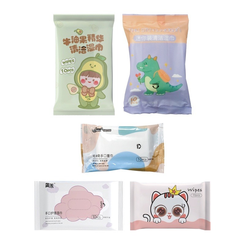 🔥超低價🔥10抽迷你濕紙巾 輕巧型濕紙巾 抽取式濕紙巾 純水濕紙巾 單片濕紙巾 一次性濕巾 擦臉巾 溼紙巾-細節圖2