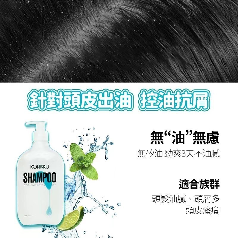 🌺日本進口🌺KOHAKU洗髮精 日本原裝洗髮精 洗髮乳 滋養柔順 洗髮露 頭皮保養 控油抗屑 滋潤 抗屑洗髮精-細節圖5