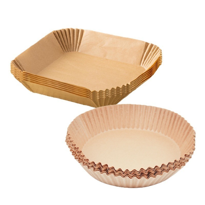 🔥隔離油漬🔥氣炸鍋專用紙 空氣炸鍋紙專用紙空氣炸鍋炸鍋紙方型圓型 氣炸鍋 烘培紙 硅油紙盤 食品調理紙 紙盤-細節圖2