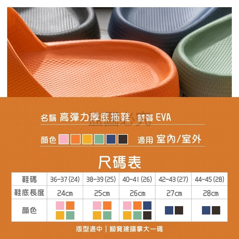 🔥最低價🔥高彈力麵包拖鞋 踩屎感拖鞋 厚底拖鞋 止滑防滑輕量拖增高拖鞋 居家拖鞋 浴室拖鞋 室內拖鞋 防滑拖-細節圖3