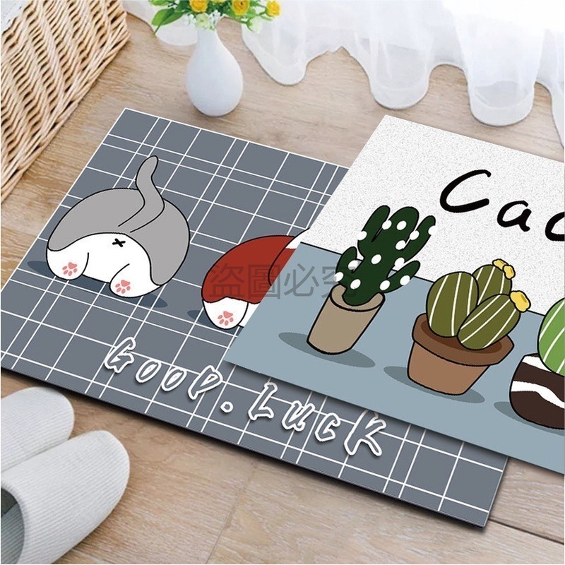 🔥台灣發貨🔥卡通地墊卡通圖案地墊浴室防滑吸水地墊腳踏墊 吸水地墊 踏腳墊 防滑地墊 動物地墊 玄關墊 腳墊 地墊-細節圖6