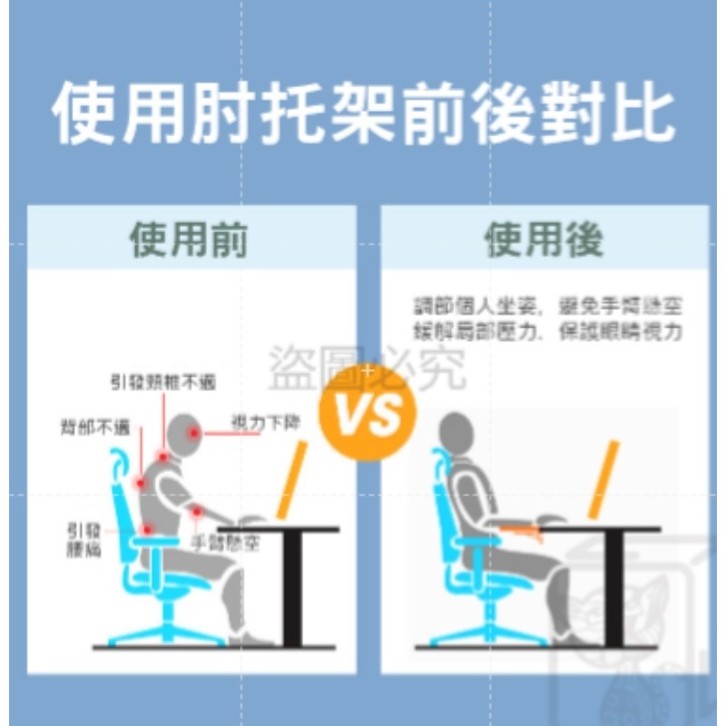 🔥避免懸臂🔥電腦手托架 辦公室電腦手托架手臂支撐架電腦桌手托架 手肘托架 手托架 電腦桌支撐架 免打孔支架-細節圖8