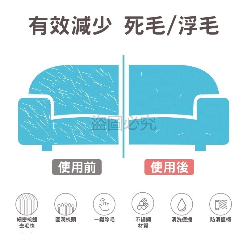 🔥蝦皮最低價🔥寵物除毛梳一鍵清毛寵物梳順毛防打結圓頭梳 清潔梳 寵物梳子 狗梳子 貓梳子 貓狗脫毛梳 寵物理毛-細節圖4