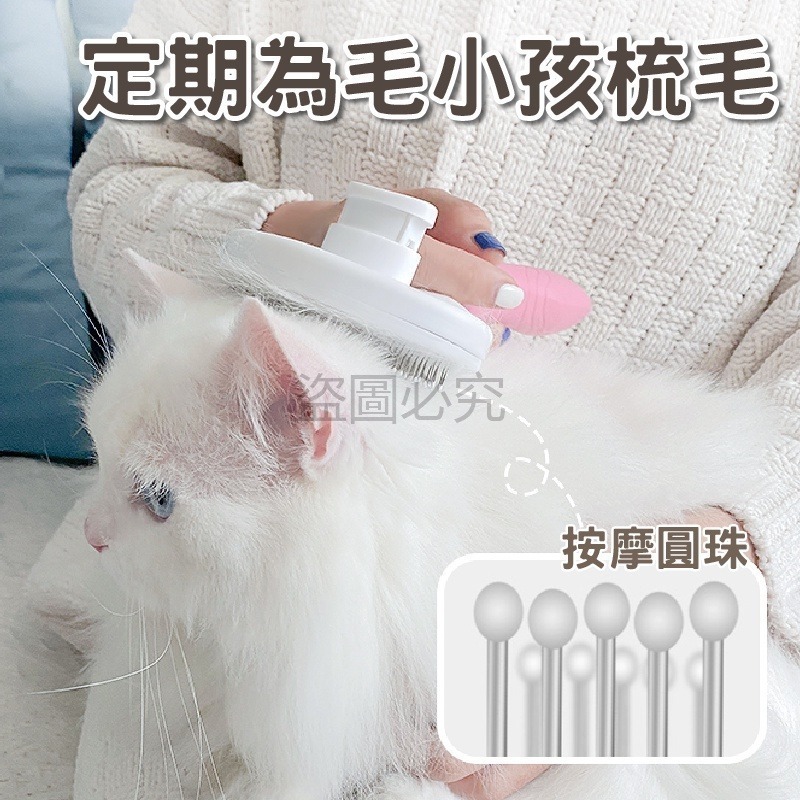 🔥蝦皮最低價🔥寵物除毛梳一鍵清毛寵物梳順毛防打結圓頭梳 清潔梳 寵物梳子 狗梳子 貓梳子 貓狗脫毛梳 寵物理毛-細節圖5