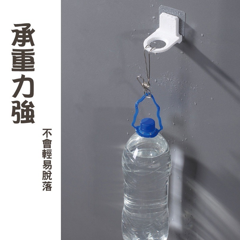 🔥免釘安裝🔥沐浴乳掛架調節款 固定款免打孔洗手乳掛架 洗髮乳掛架浴室置物架 浴室掛架 瓶罐收納架 瓶口架 拖把架-細節圖4