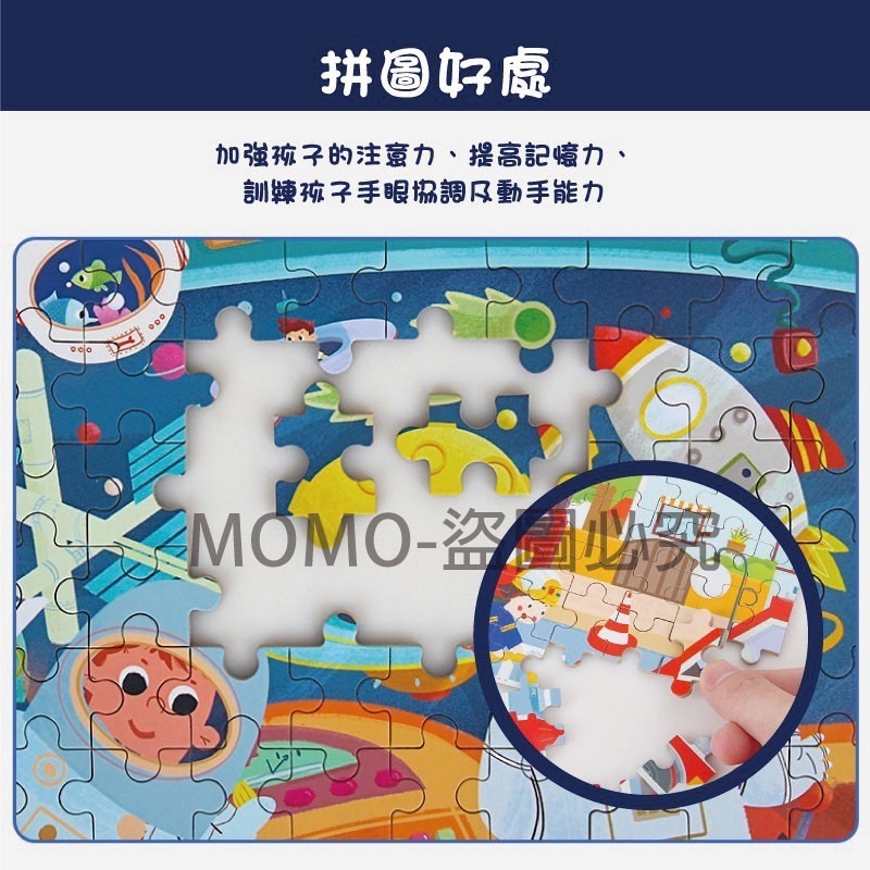 🔥台灣現貨🔥60片鐵盒拼圖 兒童益智玩具 童話故事 孩童拼圖卡通拼圖兒童禮物 幼稚園禮物 早教玩具小孩拼圖禮物-細節圖4