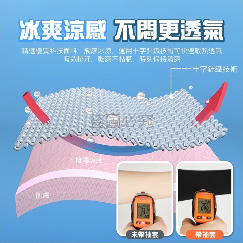 🔥防曬冰爽🔥冰絲涼感袖套 涼感防曬袖套 冰絲袖套抗UV袖套 運動袖套 騎車防曬袖套 防曬袖套 冰涼袖套 涼感袖套-細節圖7