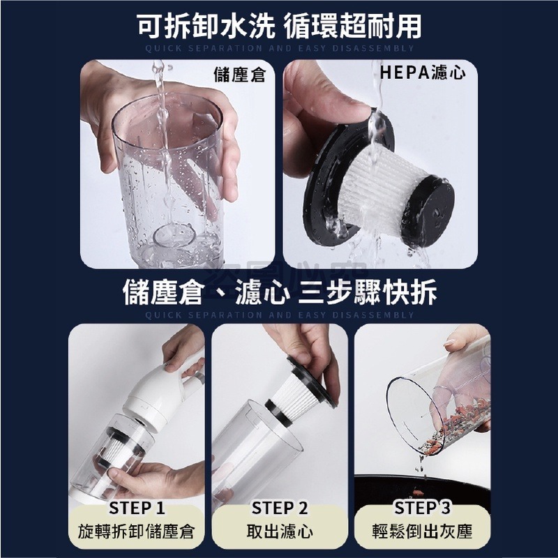 🔥公司貨保固🔥直立式手持吸塵器直立式吸塵器車用吸塵器 可換頭吸塵器 家用吸塵器汽車吸塵器 無線吸塵器 充電小吸塵器-細節圖6