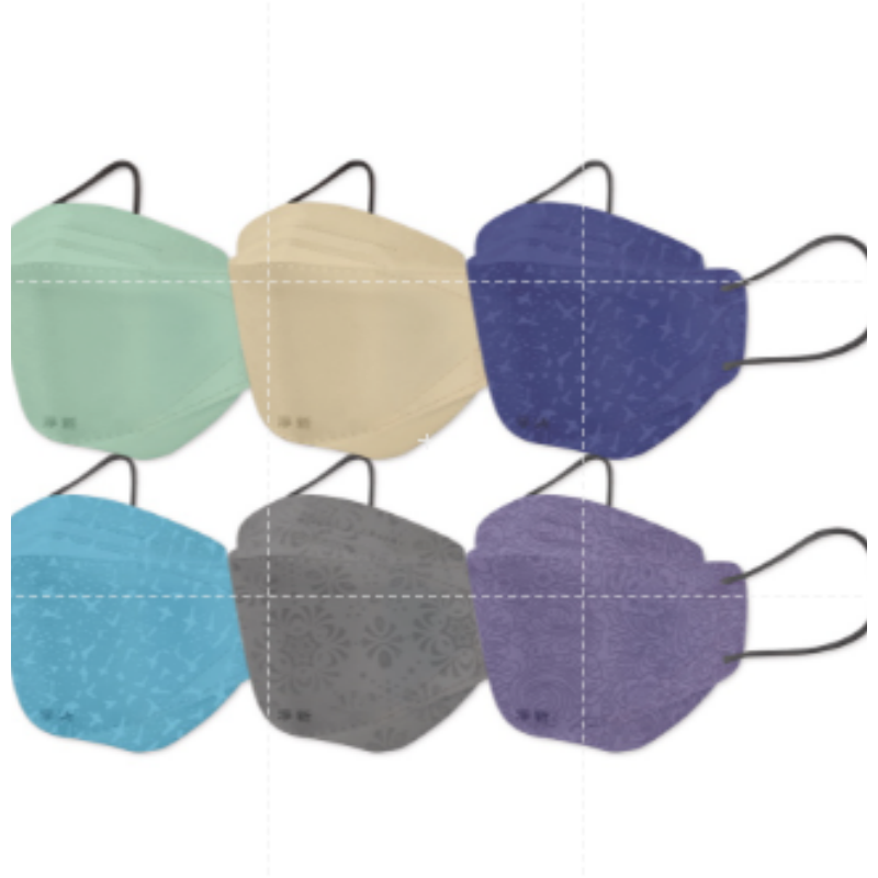 🔥莫蘭迪色系🔥淨新莫蘭迪醫用口罩 KF94立體口罩魚型口罩 莫蘭迪KF94 4D醫療口罩 莫藍迪口罩 台灣製造-細節圖2