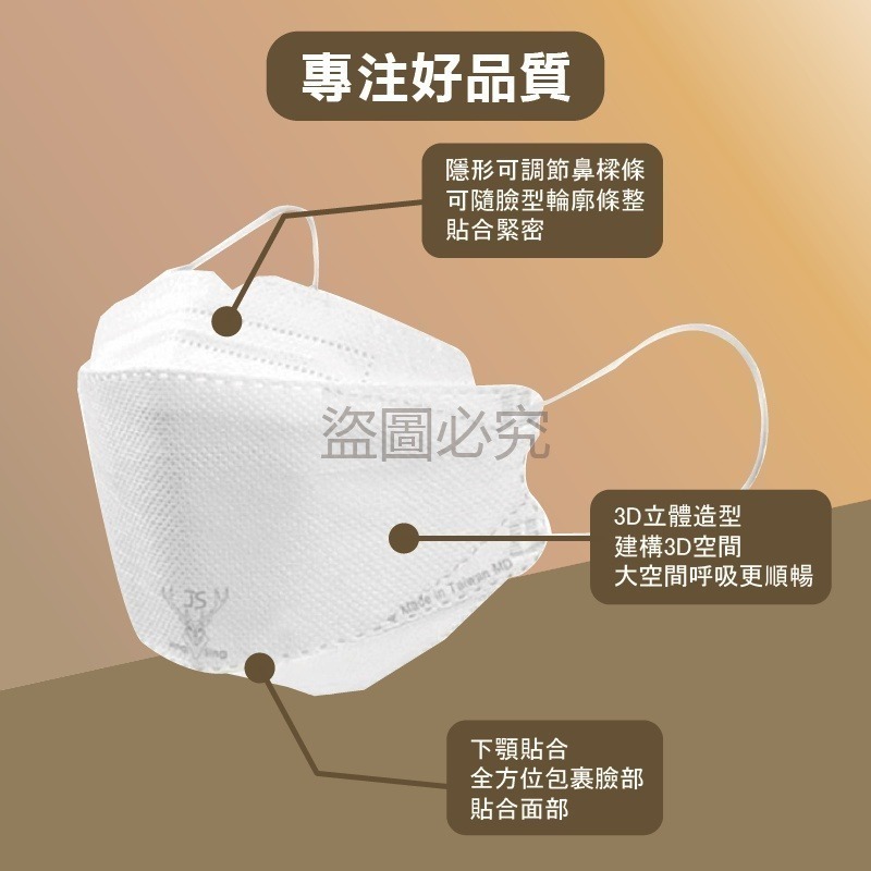 🔥莫蘭迪色系🔥淨新莫蘭迪醫用口罩 KF94立體口罩魚型口罩 莫蘭迪KF94 4D醫療口罩 莫藍迪口罩 台灣製造-細節圖5